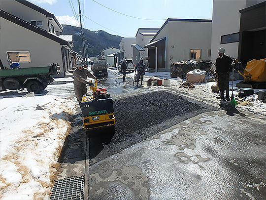 敷均転圧状況